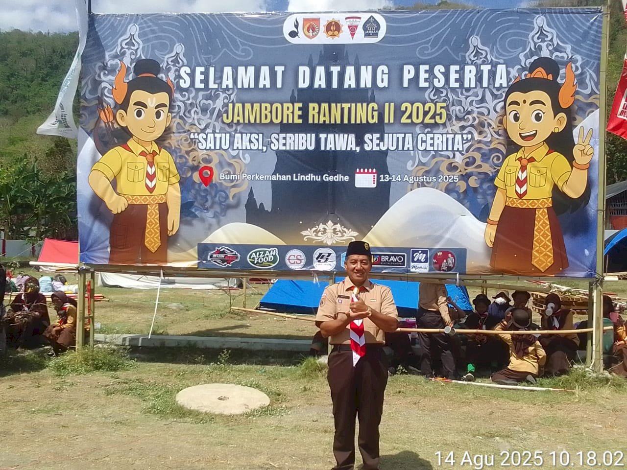 Camat Prambanan hadiri penutupan jambore ranting II  tahun 2025 tingkat kecamatan Prambanan di lapangan lindhu Gedhe desa sengon kecamatan Prambanan 