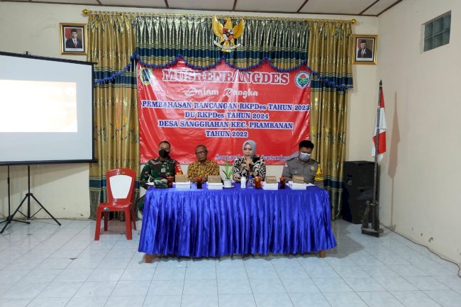 KECAMATAN PRAMBANAN  MELAKSANAKAN  MONITORING PERDANA PELAKSANAAN MUSRENBANG DES TAHUN 2022