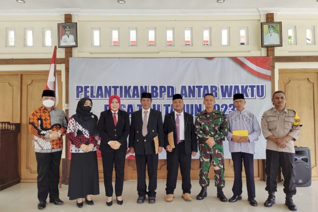 Pelantikan BPD Antar Waktu Desa Taji Kecamatan Prambanan