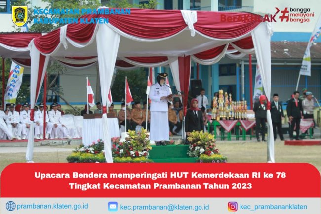 KARNAVAL KECAMATAN PRAMBANAN MERIAHKAN HUT RI KE 78