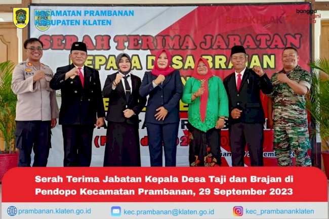 SERTIJAB KEPALA DESA DI KEC PRAMBANAN USAI DI GELAR