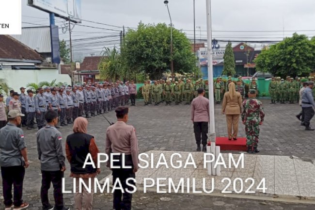 APEL SIAGA LINMAS PAM PEMILU 2024 KECAMATAN PRAMBANAN