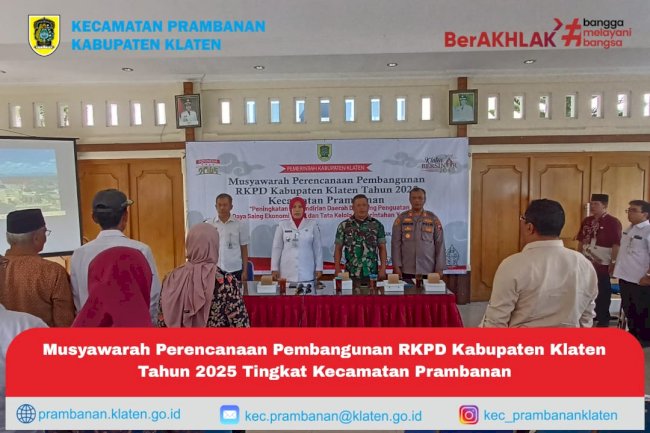 Musyawarah Perencanaan Pembangunan untuk penysusunan Rencana Kerja Pemerintah Daerah (RKPD) Tahun 2025