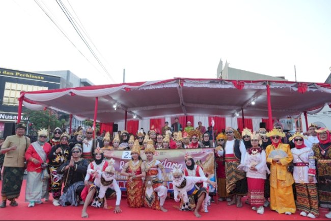 Memeriahkan HUT RI Ke 79 Kecamatan Prambanan mengirim kontingen Karnaval budaya