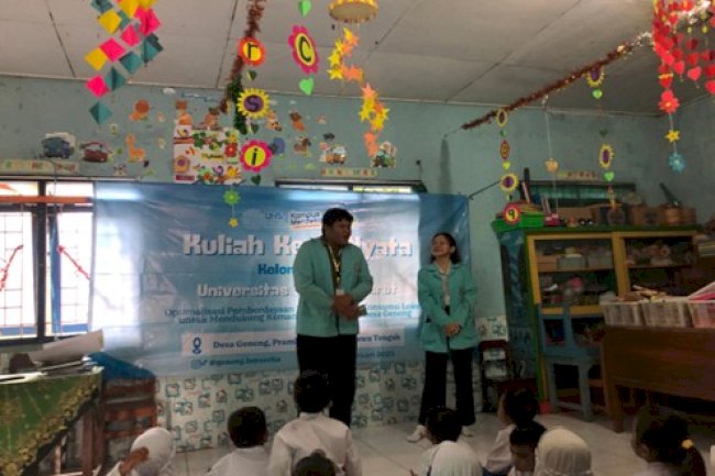 Cegah Aksi Perundungan Sejak Dini, Mahasiswa KKN UNS Kelompok 50 Gelar Sosialisasi Stop Bullying di TK Pertiwi Geneng
