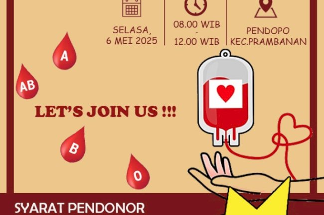 KECAMATAN PRAMBANAN MENGGELAR KEGIATAN DONOR DARAH