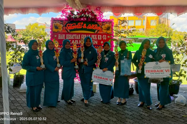 TP PKK KECAMATAN PRAMBANAN MENGIKUTI KEGIATAN PUNCAK PERINGATAN HKG KE 53 TH 2025