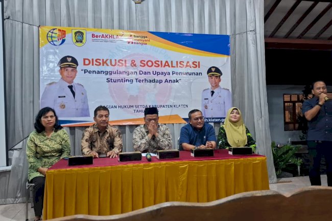Camat Prambanan Hadiri Diskusi dan Sosialisasi upaya penanggulangan stunting terhadap anak