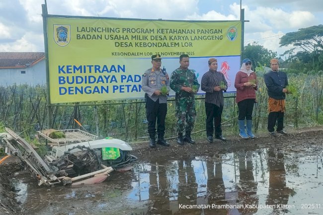 launching program ketahanan pangan BUMDES Karya Langgeng Desa Kebondalem Lor