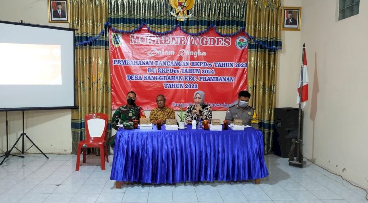 KECAMATAN PRAMBANAN  MELAKSANAKAN  MONITORING PERDANA PELAKSANAAN MUSRENBANG DES TAHUN 2022