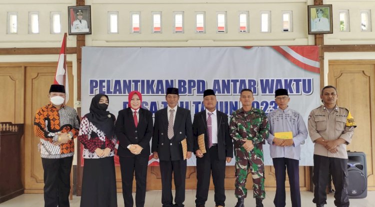 Pelantikan BPD Antar Waktu Desa Taji Kecamatan Prambanan