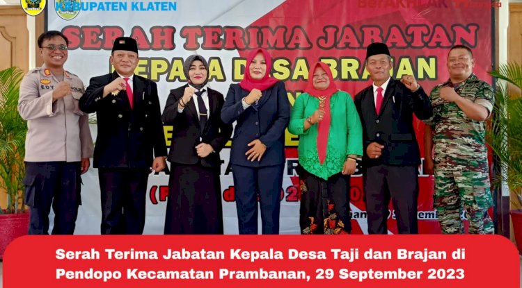 SERTIJAB KEPALA DESA DI KEC PRAMBANAN USAI DI GELAR