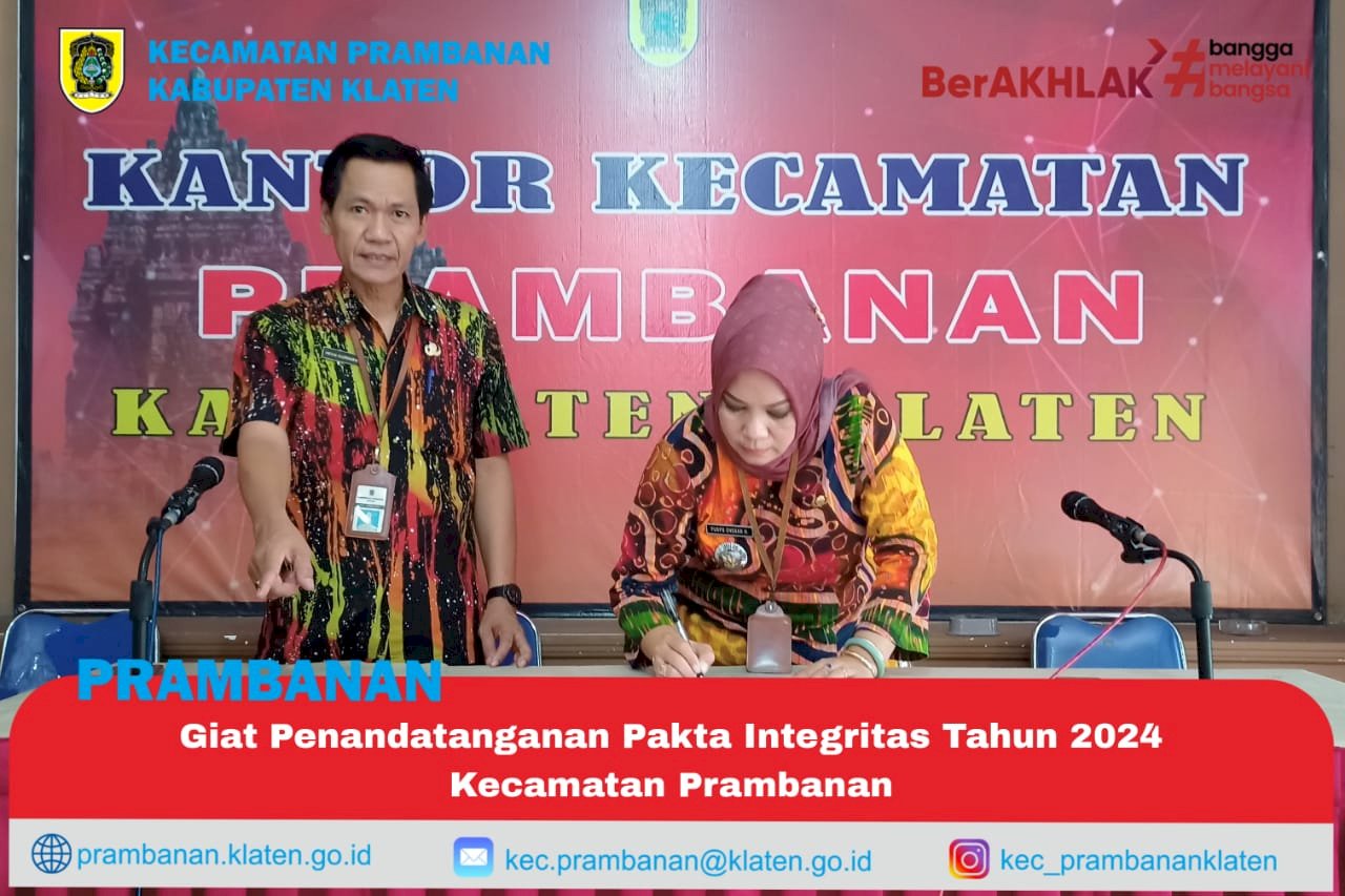 PENANDATANGANAN PAKTA INTEGRITAS