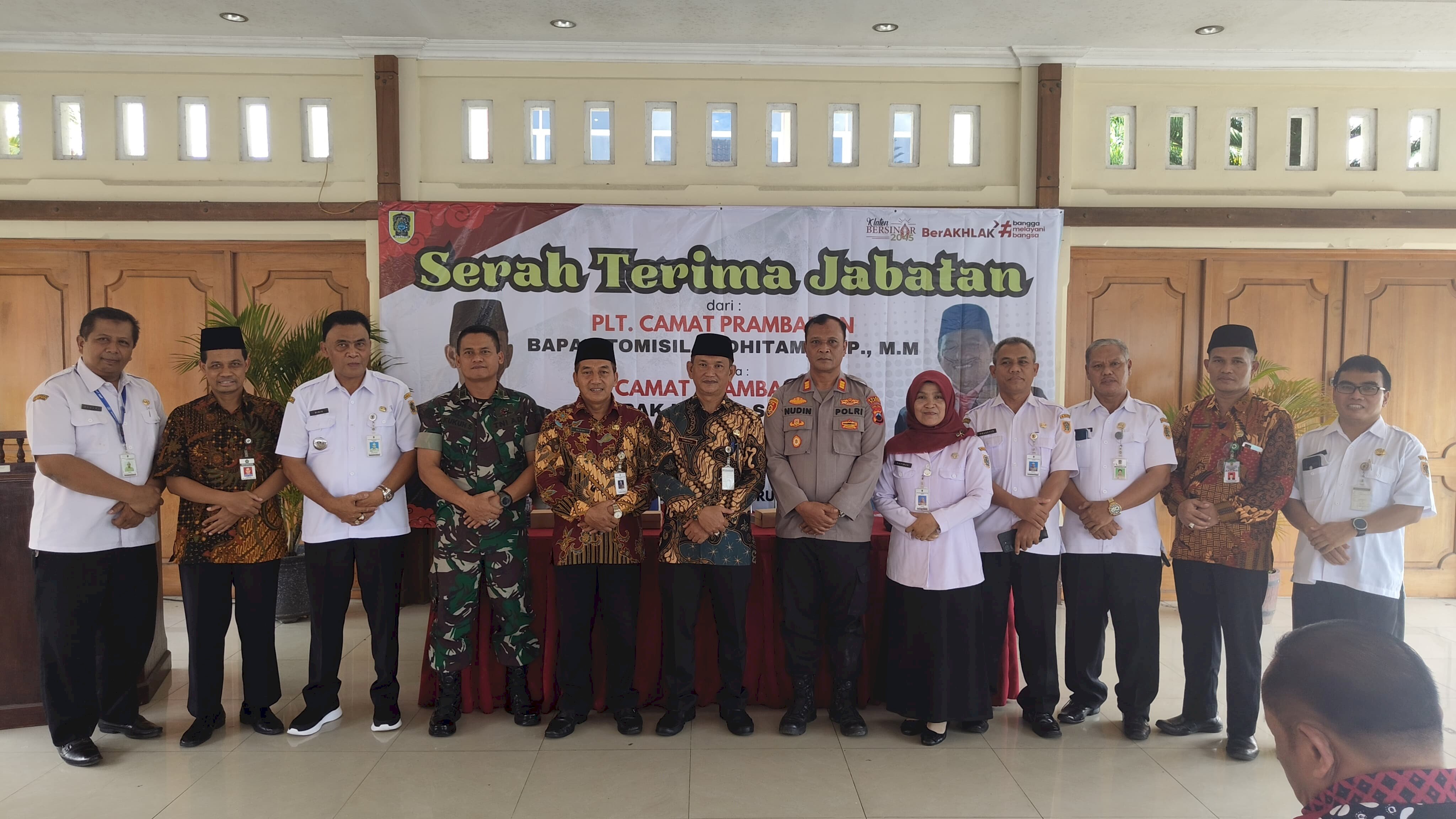 Serah Terima Jabatan Camat Prambanan Kabupaten Klaten