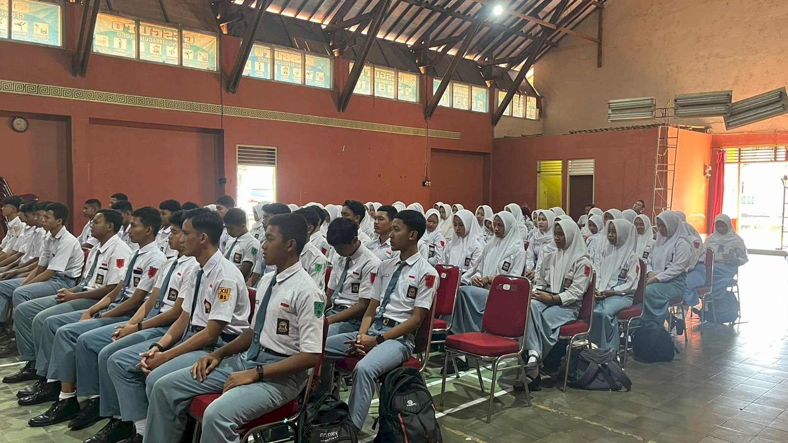 Pembekalan anggota paskibra 2025 Kecamatan Prambanan