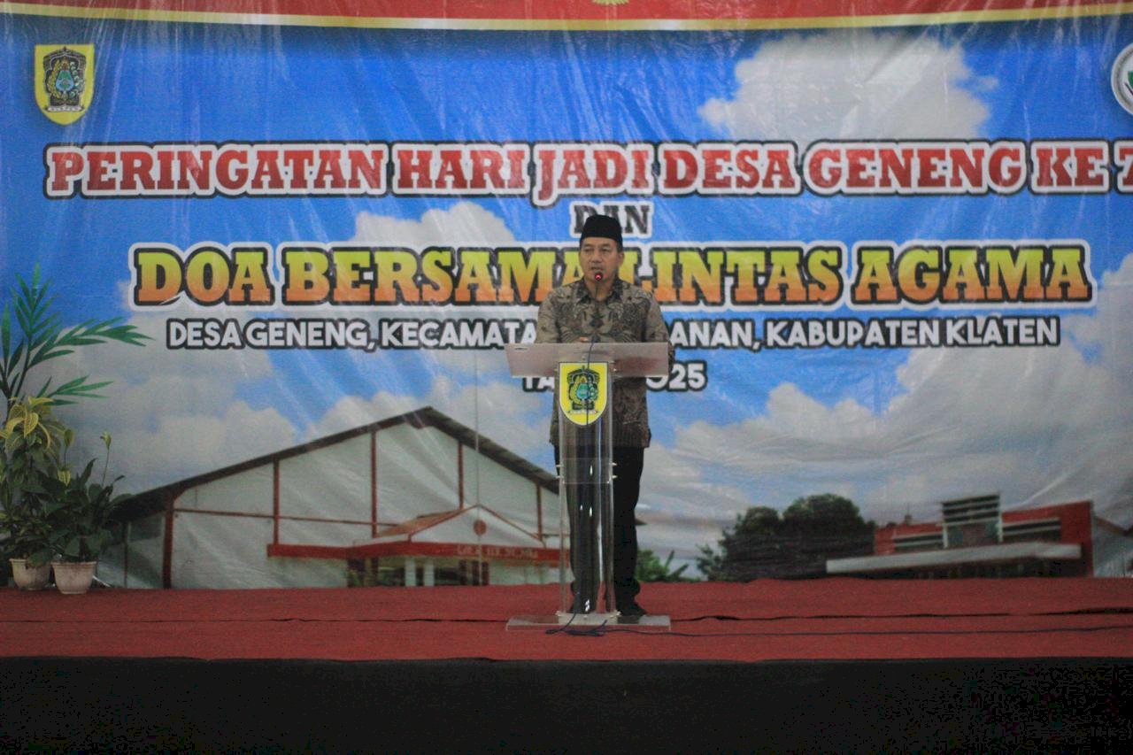 Kegiatan Doa Bersama Lintas Agama di Desa Geneng Kecamatan Prambanan