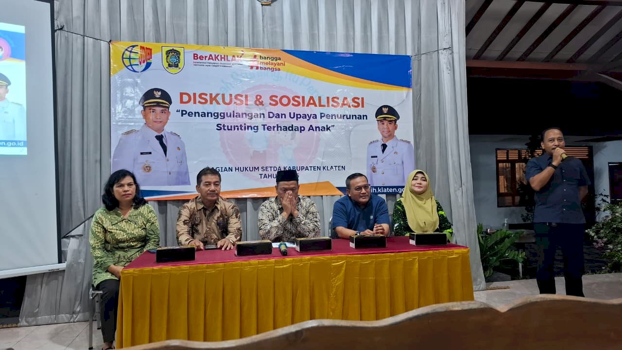 Camat Prambanan Hadiri Diskusi dan Sosialisasi upaya penanggulangan stunting terhadap anak