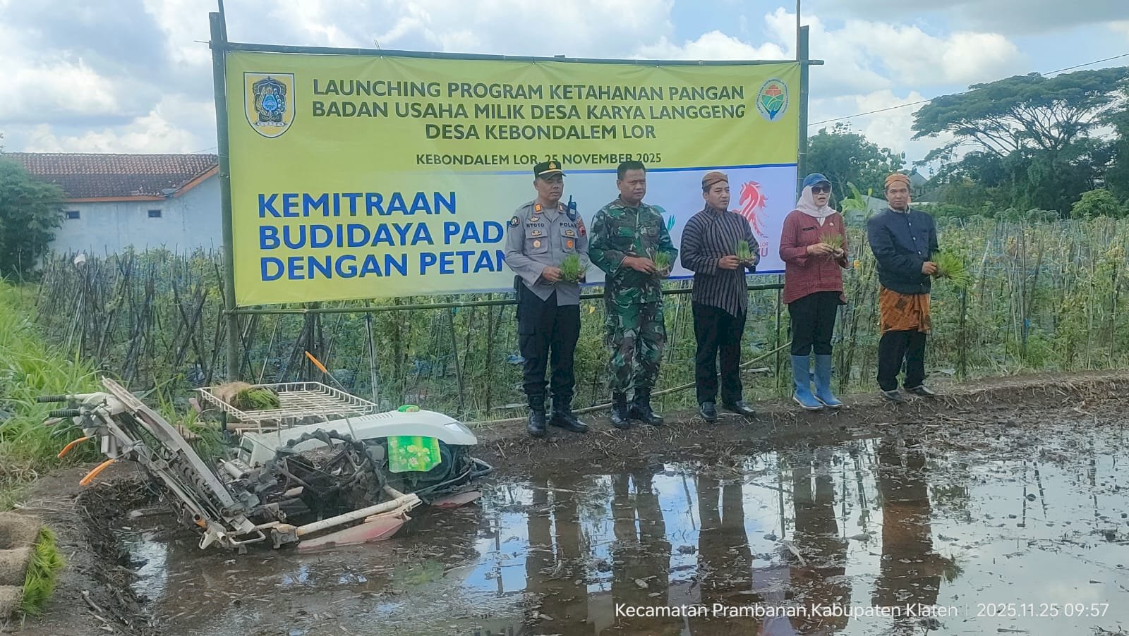 launching program ketahanan pangan BUMDES Karya Langgeng Desa Kebondalem Lor
